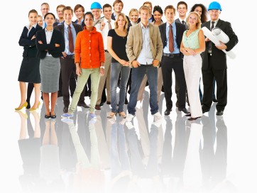 Large Group of Employees and Contractors