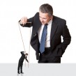 Wrongful Dismissal by Employer -- Employer Playing with Employee on puppet strings