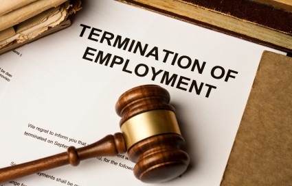 Termination of Employment Notice and Gavel