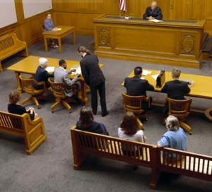 Courtroom trial