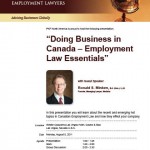 Doing Business in Canada – Canada Las Vegas Invitation