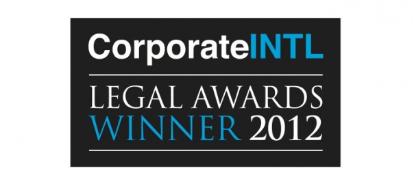 Corporate INTL Legal Awards 2012 logo