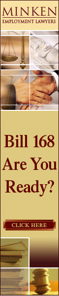 Minken Employment Lawyers -- Bill 168, Are you Ready?