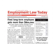 Canadian Employment Law Today -- Fired long term employee