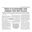 CELT Jan 23 2013 Failure to accommodate costs employer