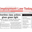CELT May 15 2013 Overtime class actions given green light