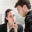 Verbal Threat Workplace Violence and Termination -- Woman scolding a man