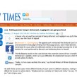 Law Times Aug 2012: Calling senior lawyer dishonest, negligent can get you fired