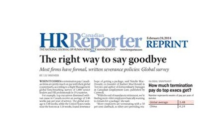 Canadian HR Reporter February 2014